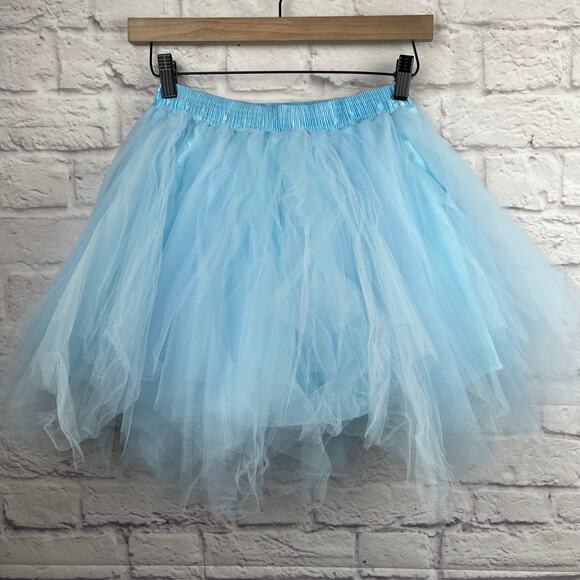 K1030  Light blue tutu skirt no size tag - Picture 3 of 5